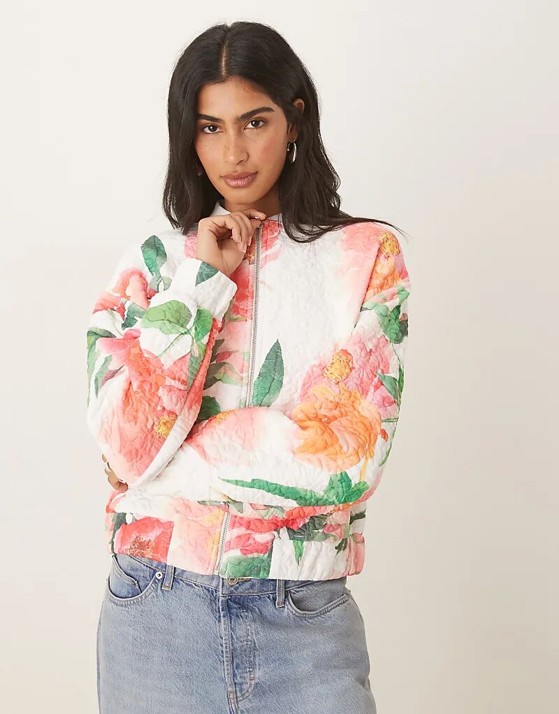 

Жаккардовая куртка ASOS DESIGN с цветочным принтом по всей поверхности кремового цвета, Бежевый, Жаккардовая куртка ASOS DESIGN с цветочным принтом по всей поверхности кремового цвета
