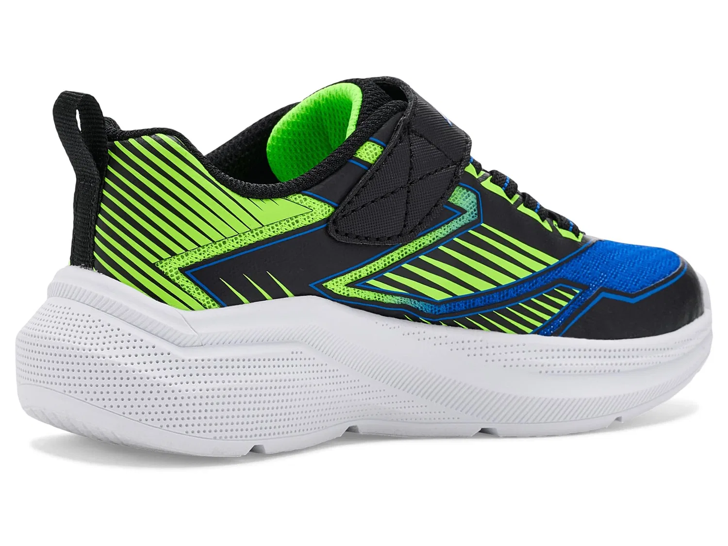 Кроссовки Microspec Velocity 404127L (для маленьких и больших детей) Skechers Kids, Black/Blue/Lime — фото 4