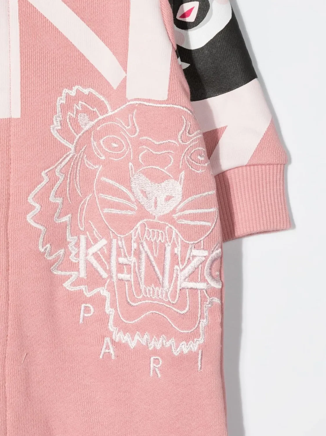 Ромпер с вышивкой Multi Iconics Kenzo Kids, розовый — фото 3