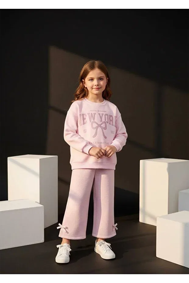 Детский комплект для девочек с принтом Neo kids Moda, Pink