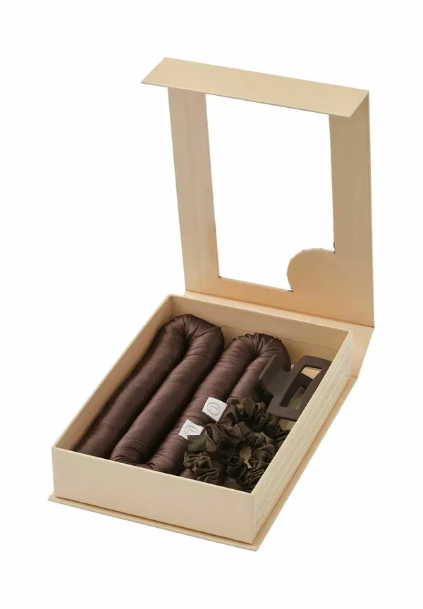 Набор для безнагревной укладки Mulberrysilk small - rollers & heatless curlers, Lenoites, Brown — фото 4