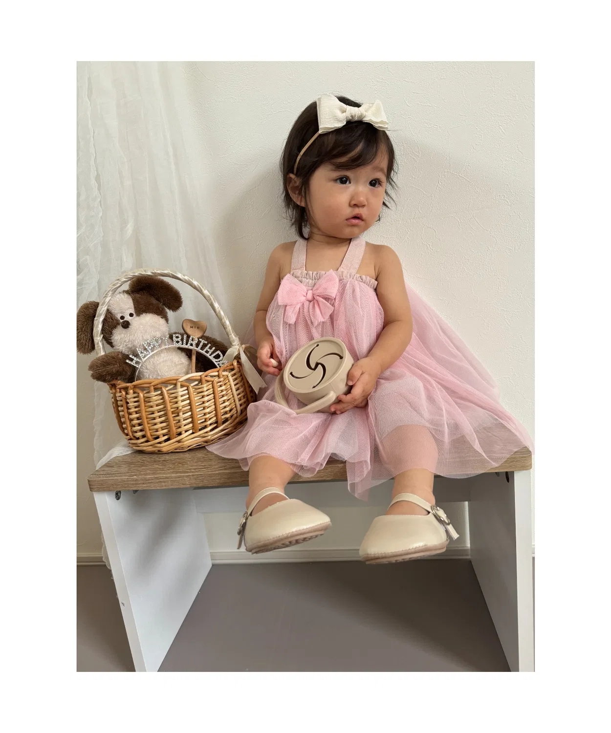 Детское платье-туника с длинным рукавом модель Kids Zoo, Pink