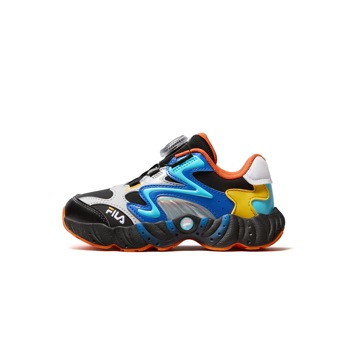 Детские кроссовки с шнуровкой Heritage FHT FILA KIDS, Black/Marine Blue