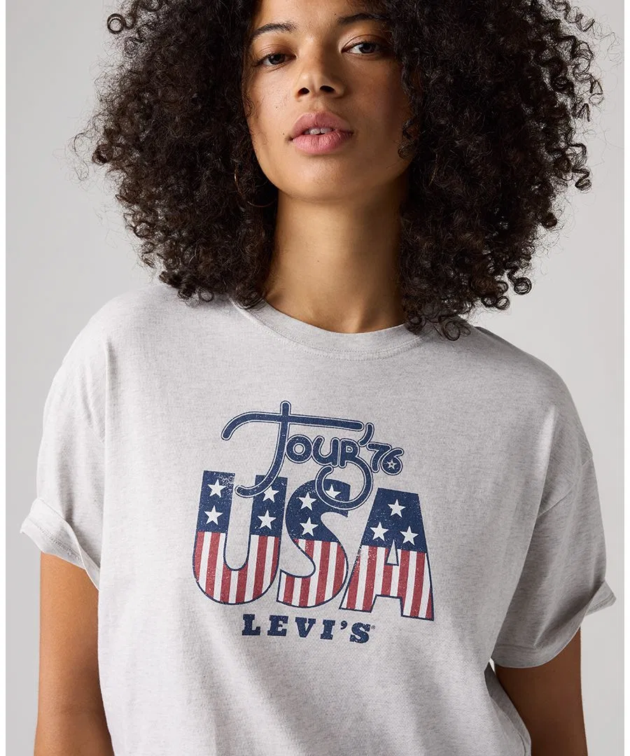 Футболка с принтом Americana Graphic Anyday Levi's, Grey — фото 3