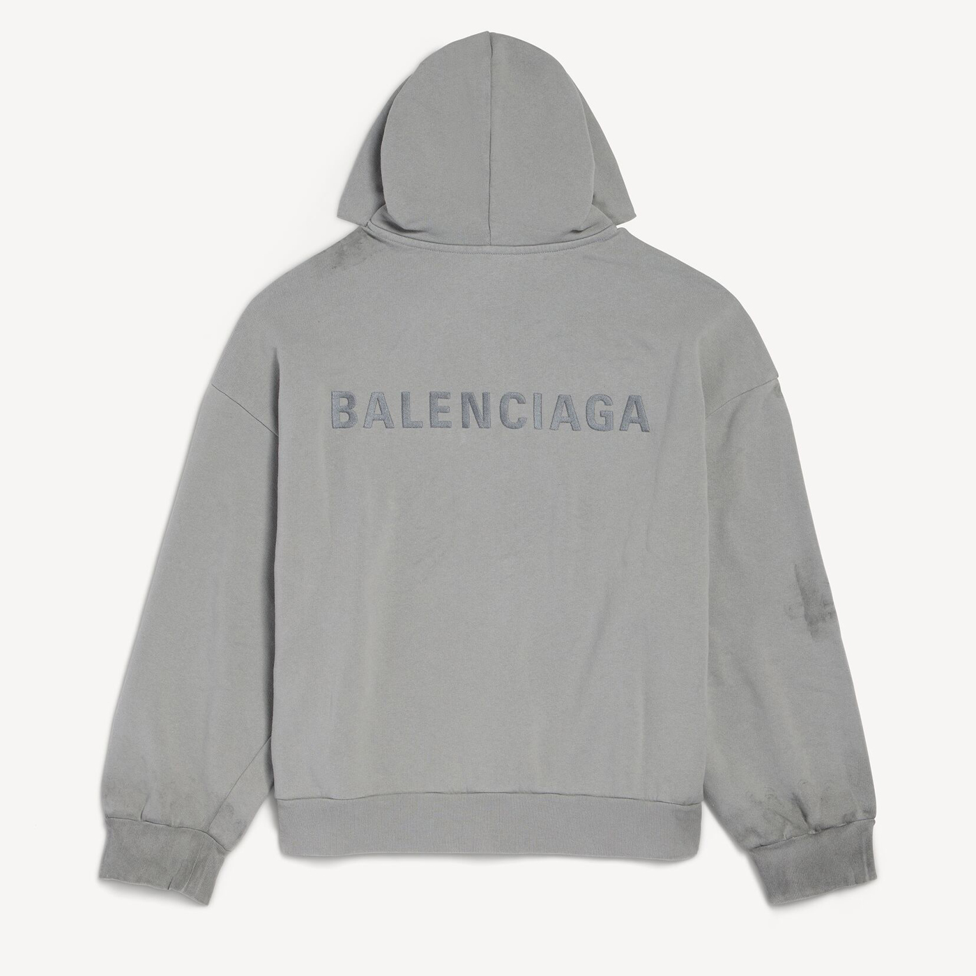 Толстовка Balenciaga Back Regular Fit Zip-Up, серый — фото 2