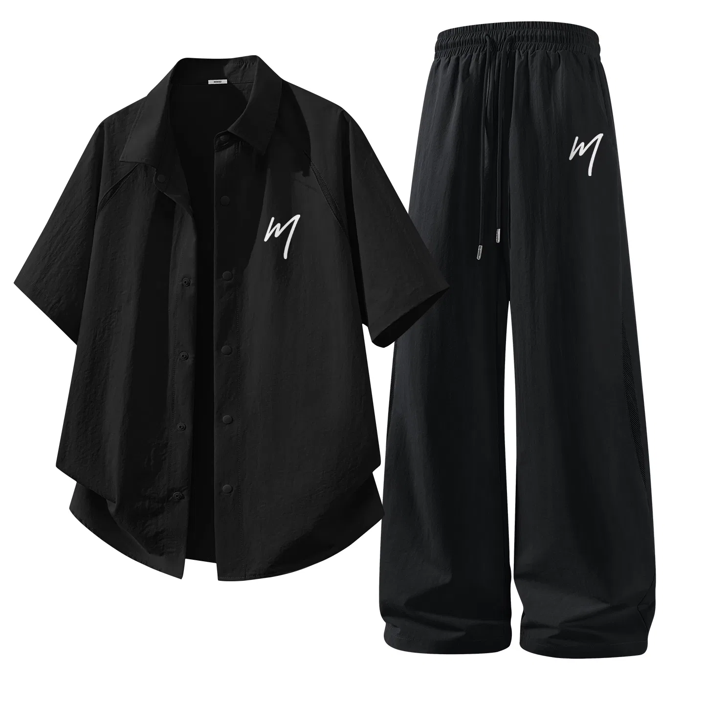 Детский комплект спортивной одежды с принтом 2 шт. MINISO, White; Black — фото 3