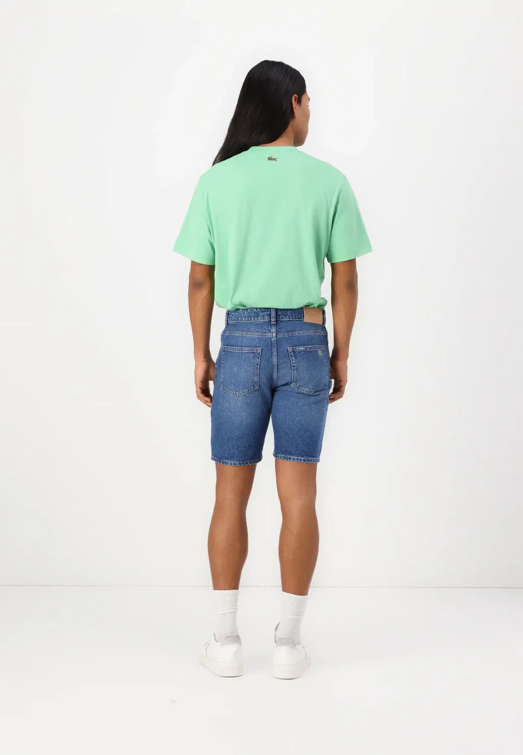 Джинсовые шорты Lacoste, Washed Deep Medium — фото 3