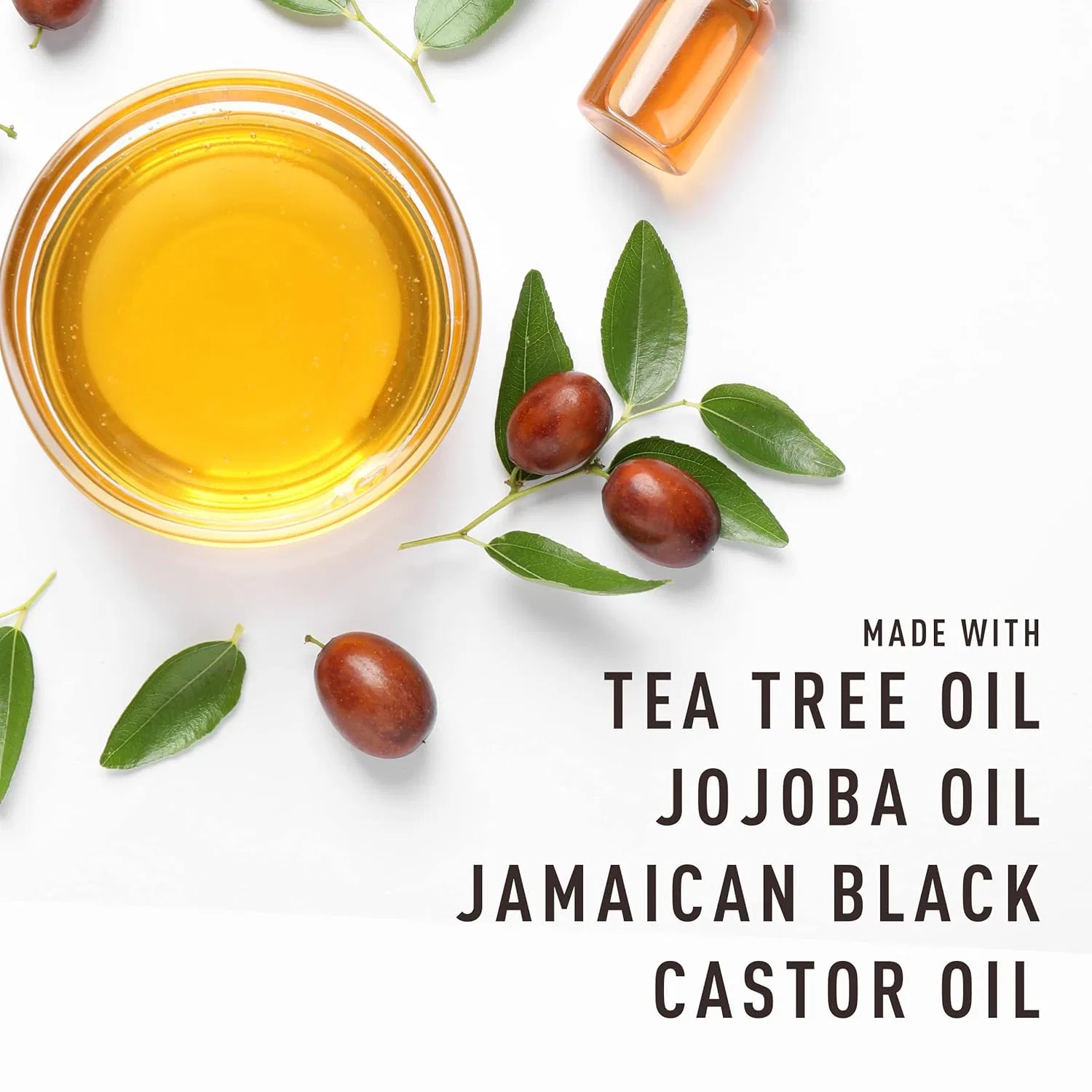 Масло для волос 3-в-1, Tea Tree, Jojoba, Jamaican Black Castor Oil, Bevel, 100.55 мл — фото 3