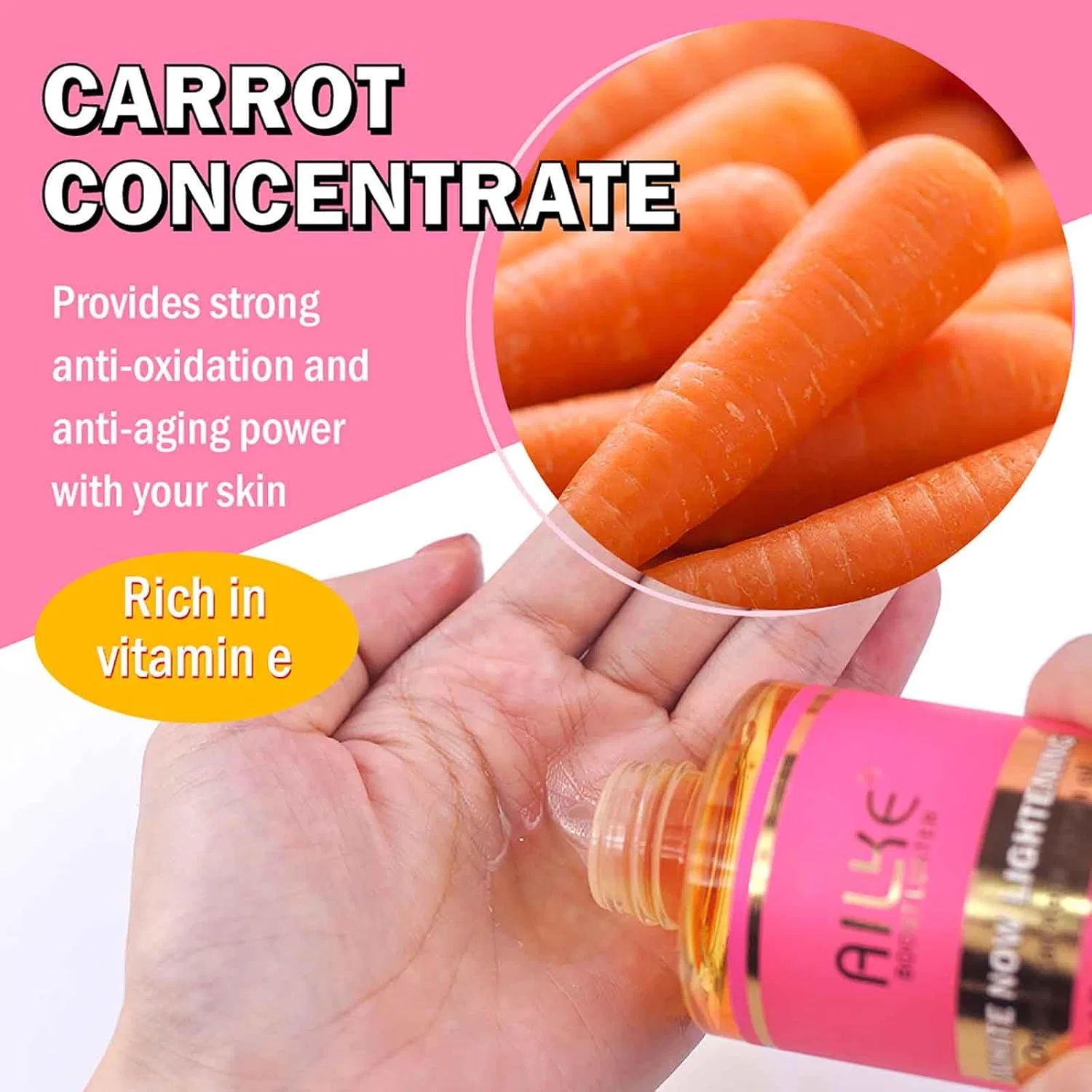 Масло-сыворотка с каротином и розой AILKE BOOST LUSTER, набор 5 шт., 250мл, 5 Items — фото 3