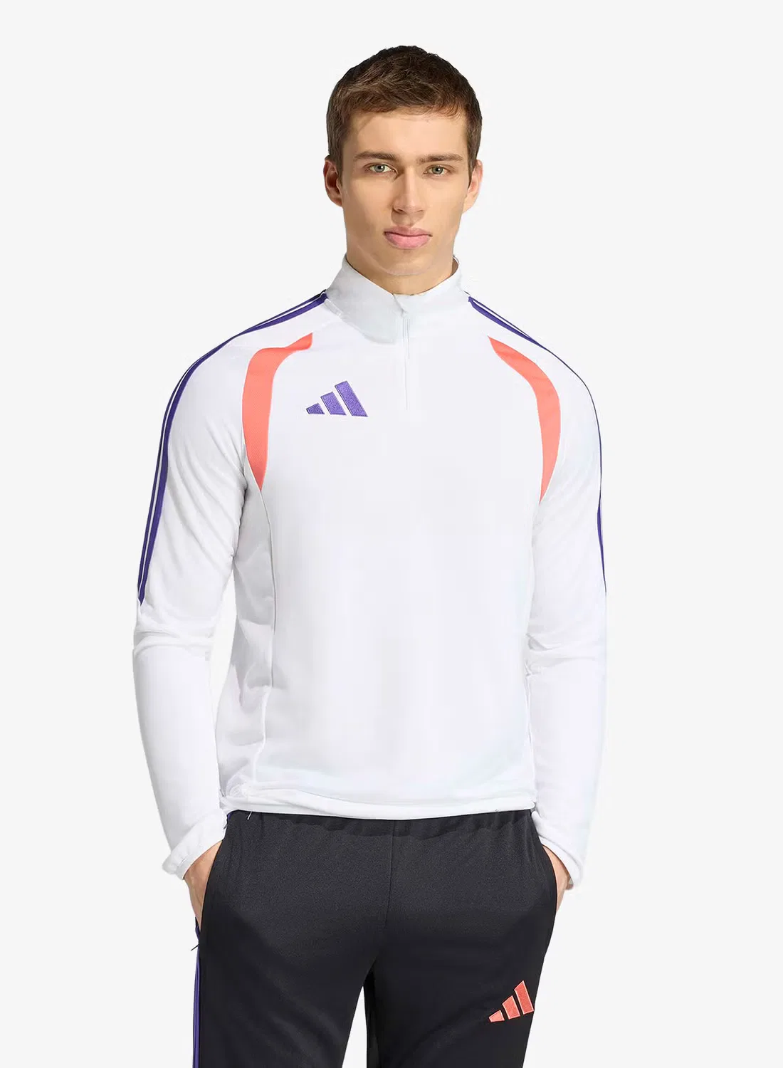 Тренировочная футбольная куртка с длинным рукавом Tiro 26 League Adidas, белый