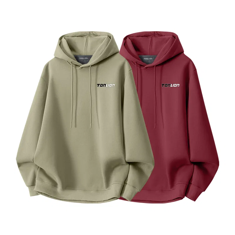 Детский комплект свитшотов Tonlion, Цвет: Grey Bean Green + Wine Red