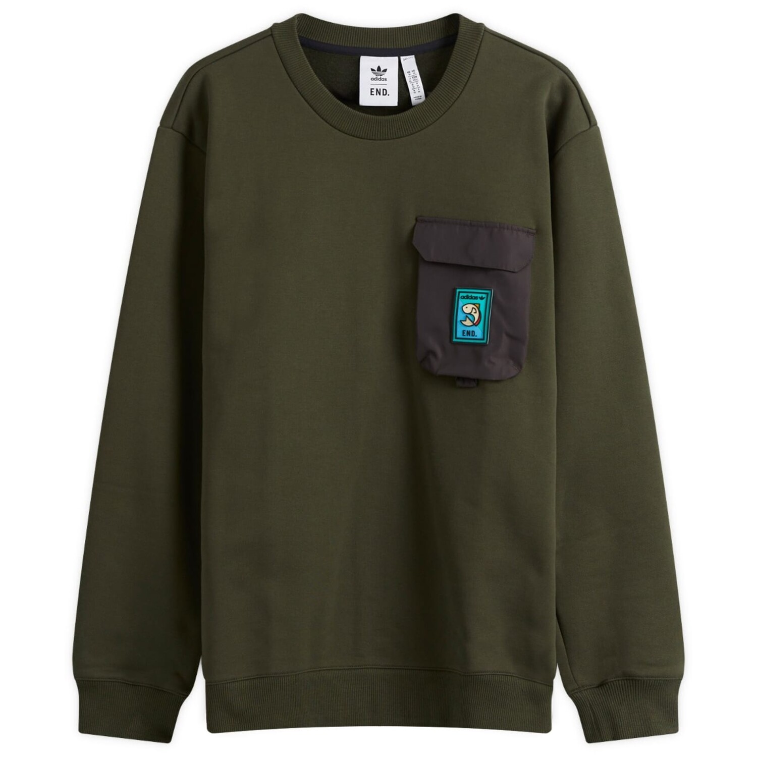 

Свитшот End. X Adidas Flyfishing, хаки