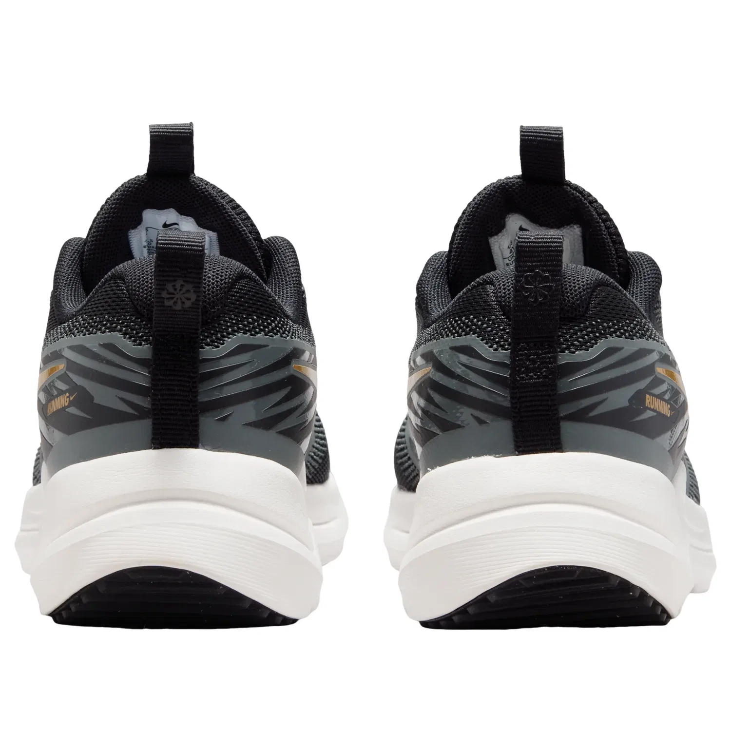 Детские кроссовки с сетчатым верхом Cosmic Runner 'Black Smoke Grey' Nike, Black/Smoke Grey/Sail/Metallic Gold — фото 4