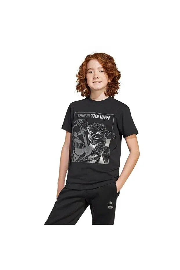 Детская футболка с принтом для девочек j sw mndo gfx t Adidas, Black