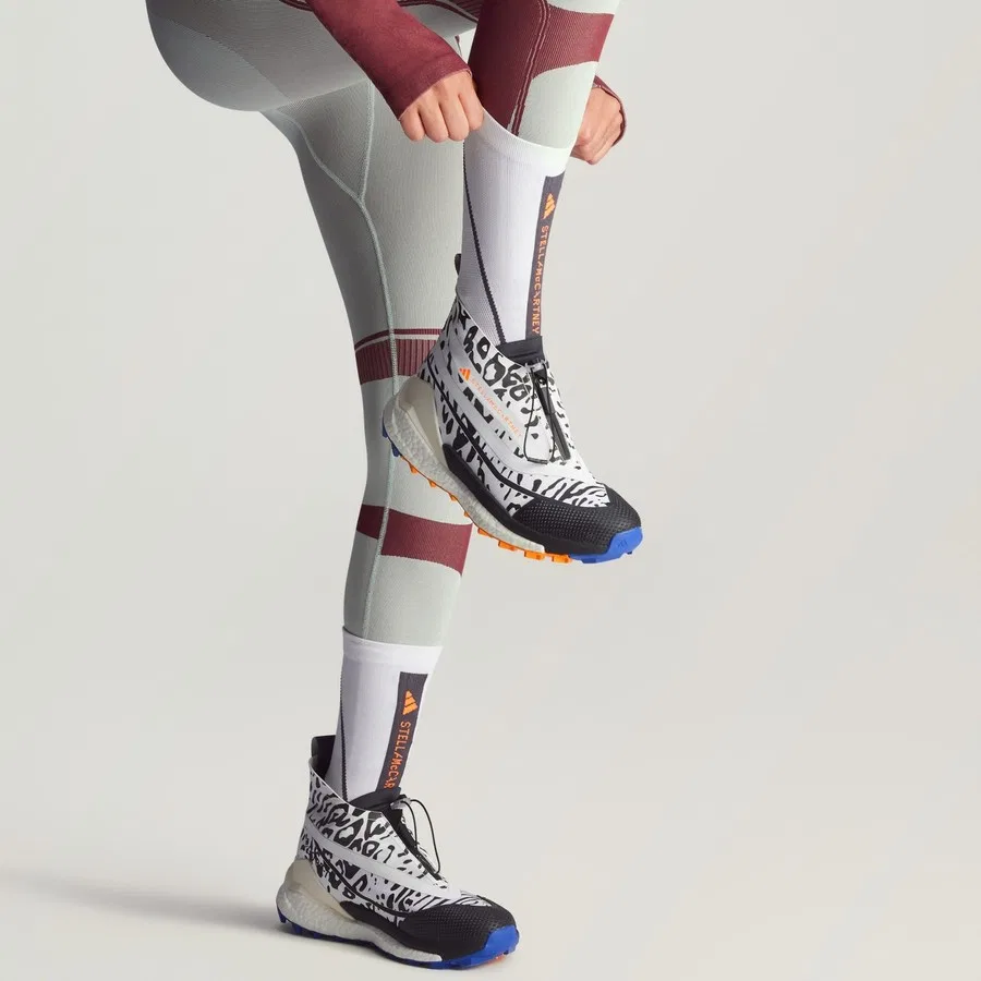 Носки спортивные с поддержкой свода стопы adidas by Stella McCartney, Белый