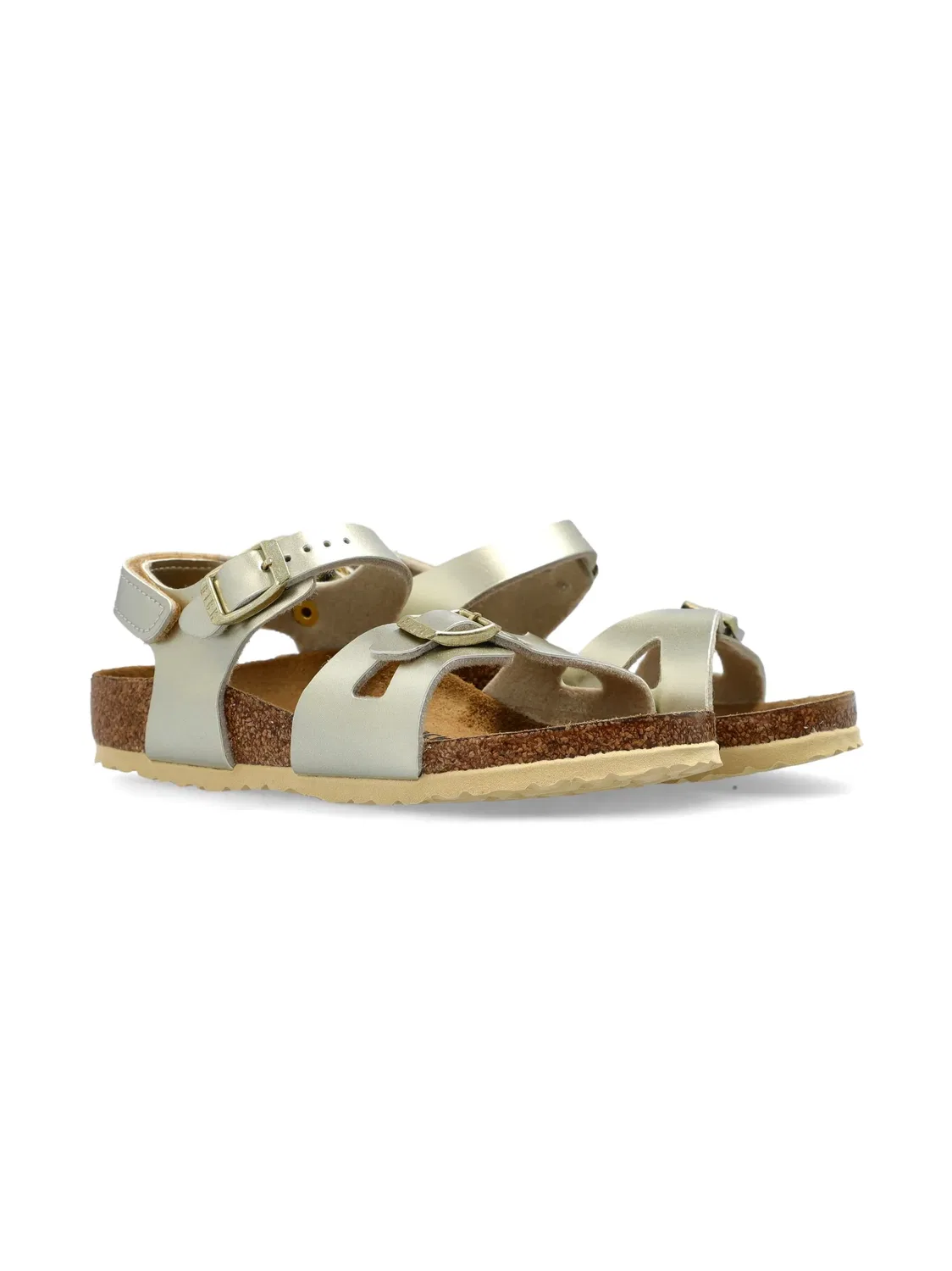 Birkenstock Детские золотые сандалии