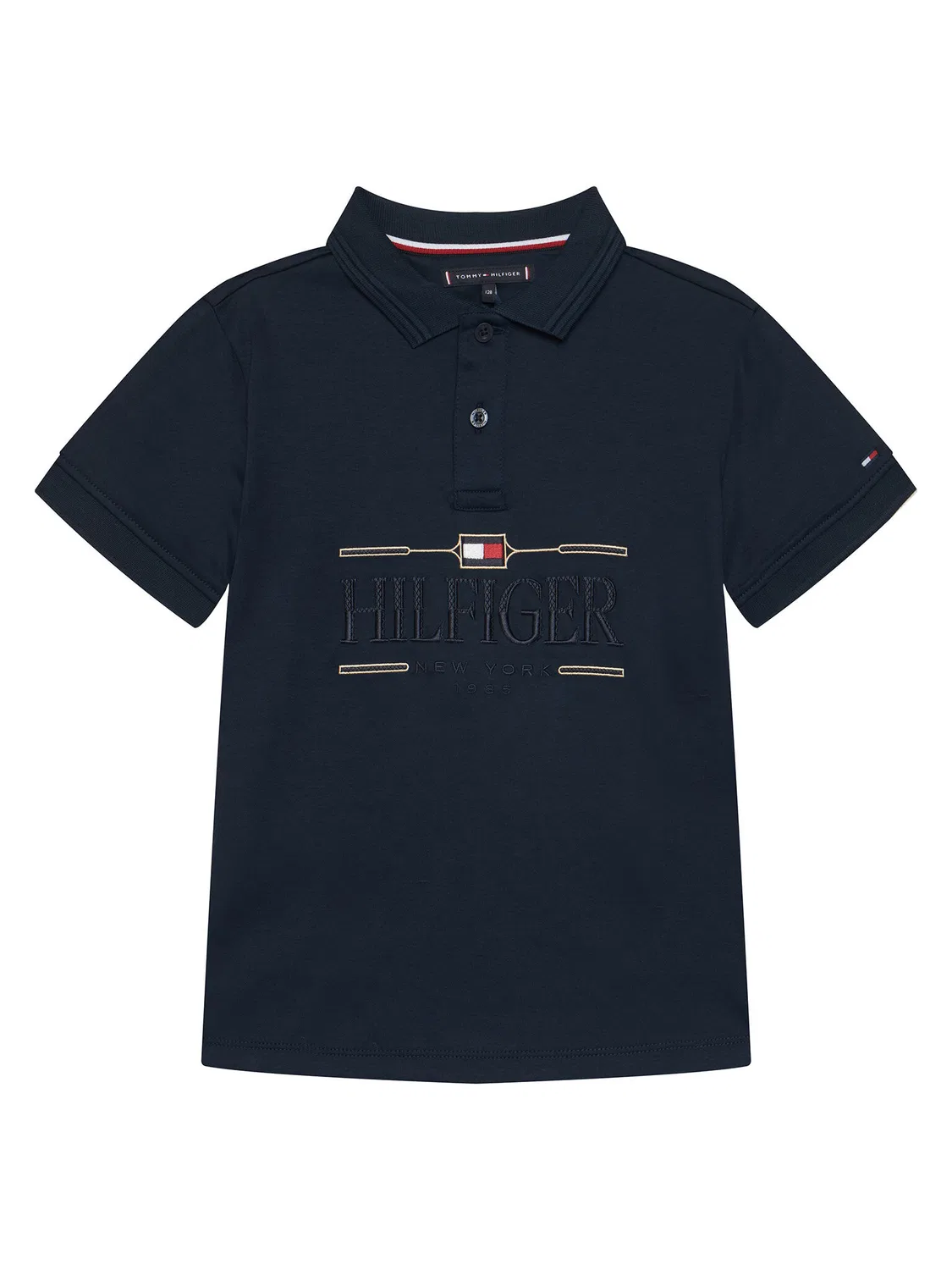 Поло стандартного кроя для мальчика Icons Tommy Hilfiger, темно-синий