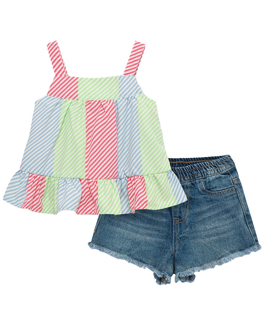 

Привычный комплект из полосатого топа и шорт Habitual, белый