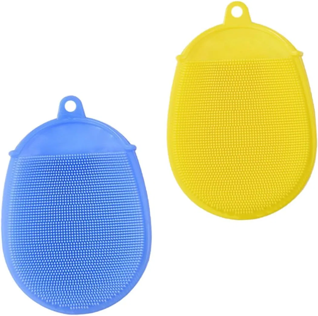 Щетка для тела силиконовая, LRXIYODE, 2 шт, 14.7 x 9.8 x 1 см