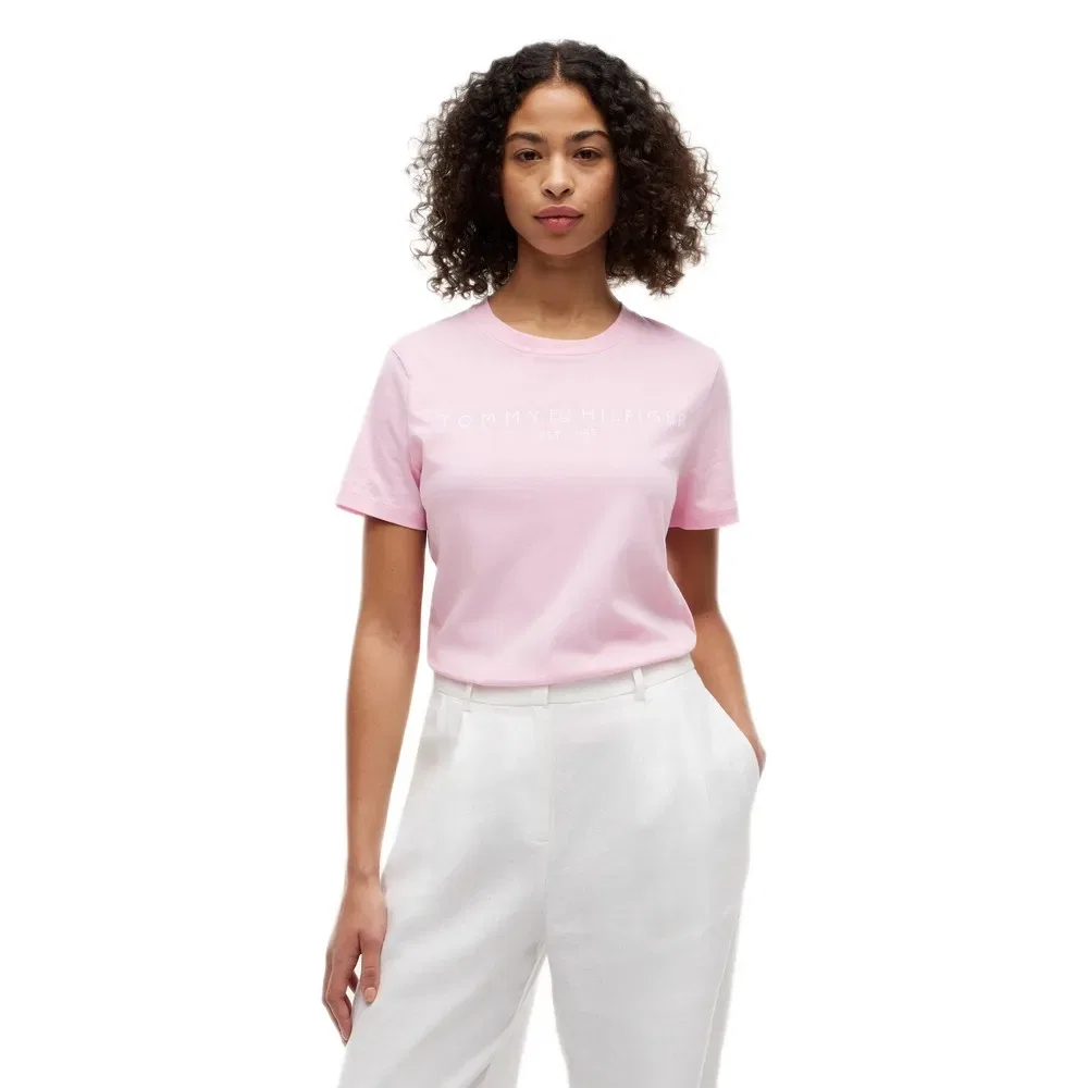 Футболка с коротким рукавом Regular Fit Tommy Hilfiger, розовый