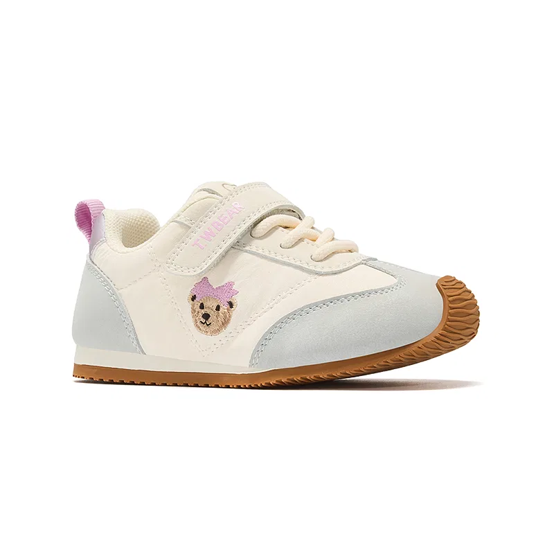 Детские уличные кроссовки для мальчиков с амортизацией Anti Kick Cushioning Teenie Weenie, Beige — фото 4