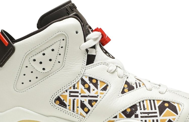 Кроссовки Air Jordan 6 GS Retro Quai 54 - Sail Gum, загар — фото 2