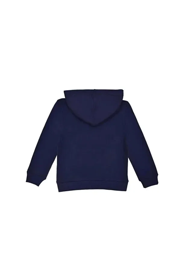 Детское худи для девочек с длинным рукавом United Colors Of Benetton, Navy Blue — фото 3