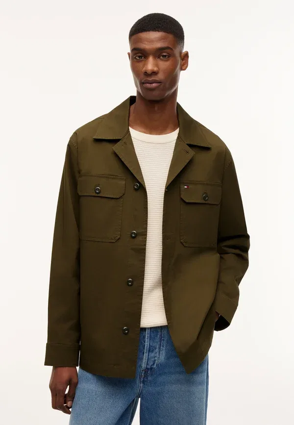 Куртка хлопковая Resort - Tommy Hilfiger, Platinum Olive, оливковый