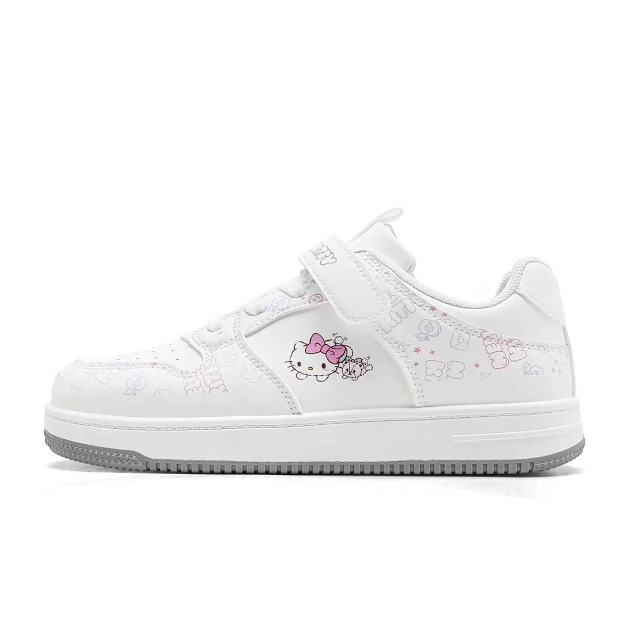 Детские кеды для скейтбординга с принтом Hello Kitty White Sanrio