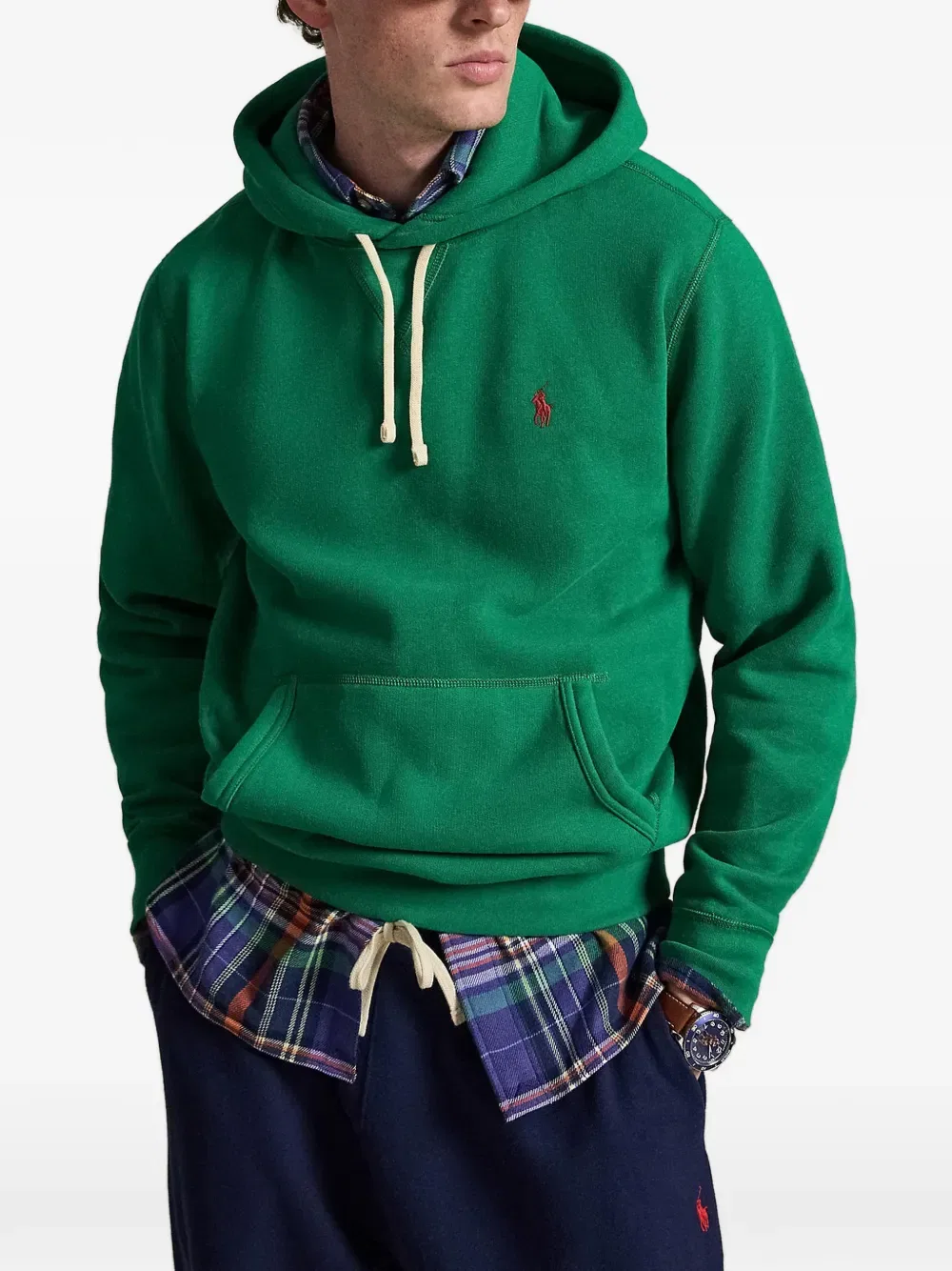 Худи из флиса Polo Ralph Lauren, зеленый — фото 2
