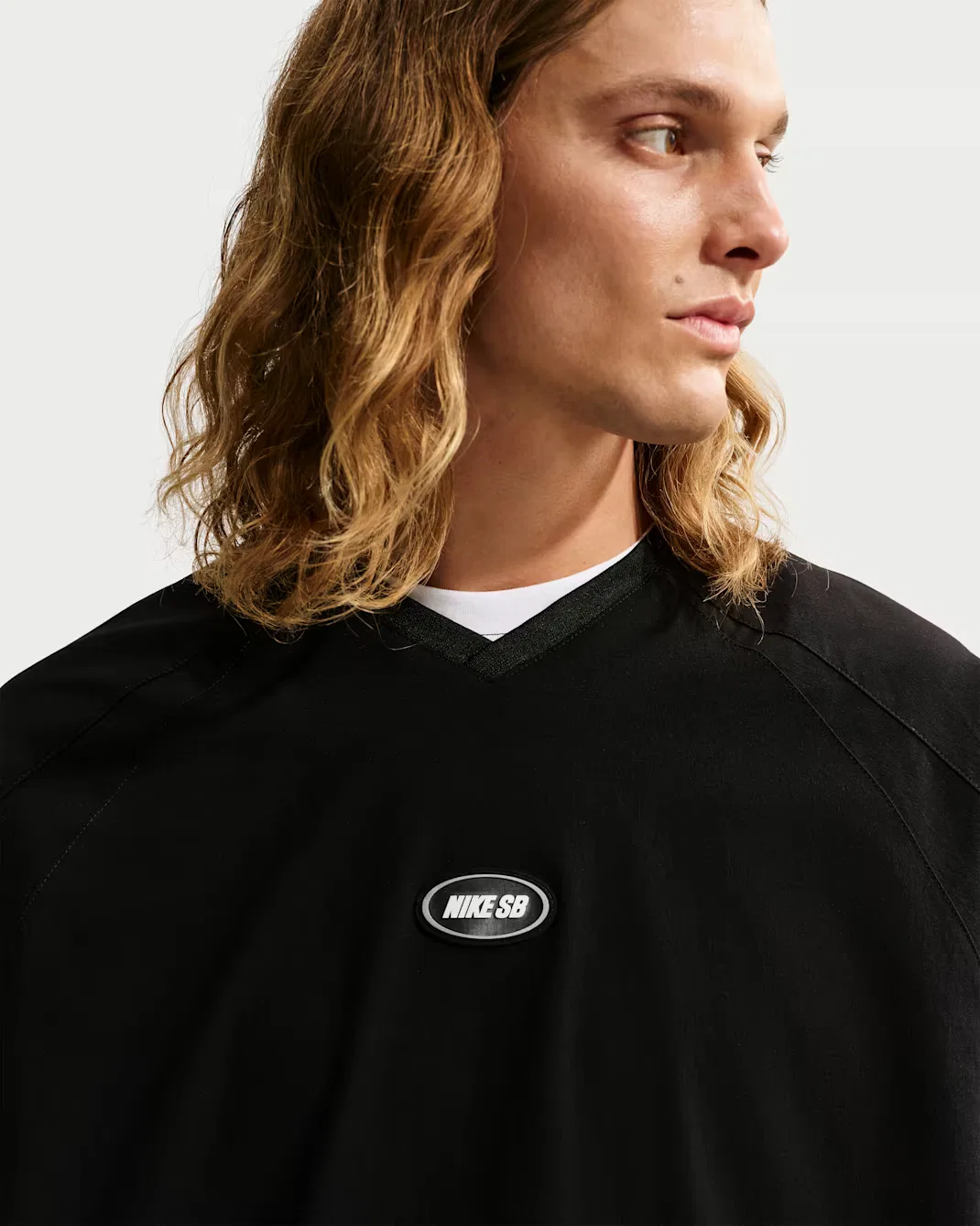 Тканый скейтбордный топ Nike SB, Black — фото 3