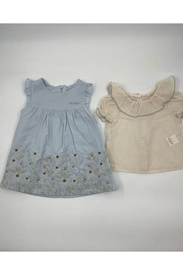 Детское платье для девочек без рукавов Ahenk Baby Kids, Blue — фото 2