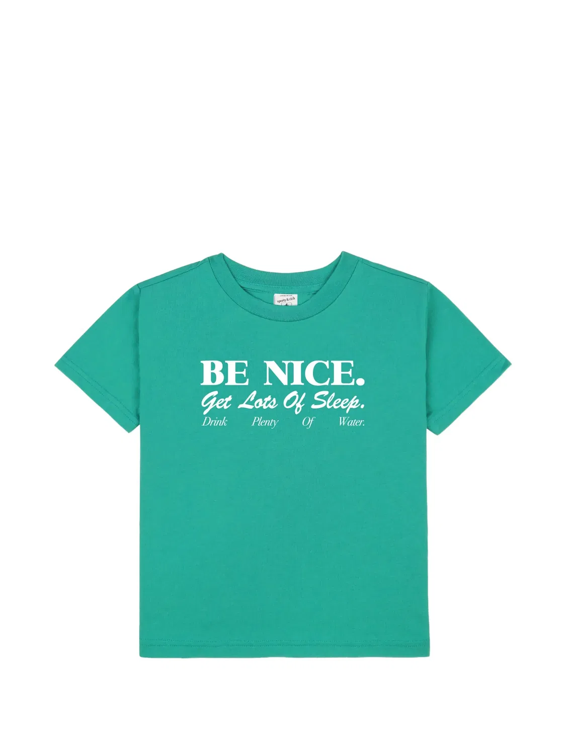 Футболка оверсайз Be Nice Sporty & Rich Kids, зеленый