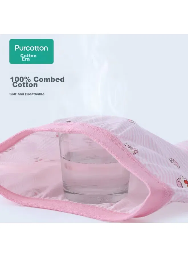 Трусы-боксеры детские хлопковые комплект 2 шт Purcotton, розовый — фото 3