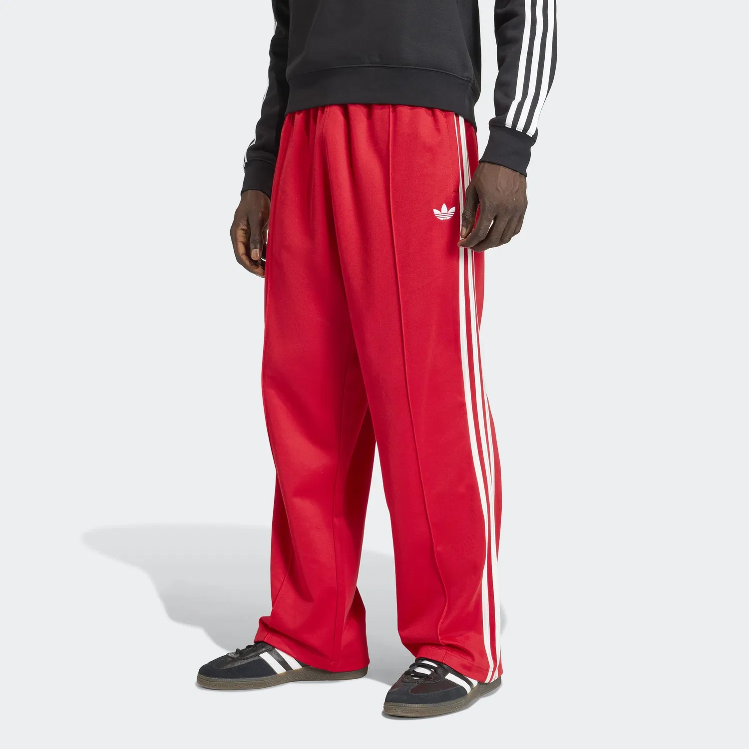 Спортивные брюки Adidas Originals свободного кроя оранжево-красного цвета — фото 3
