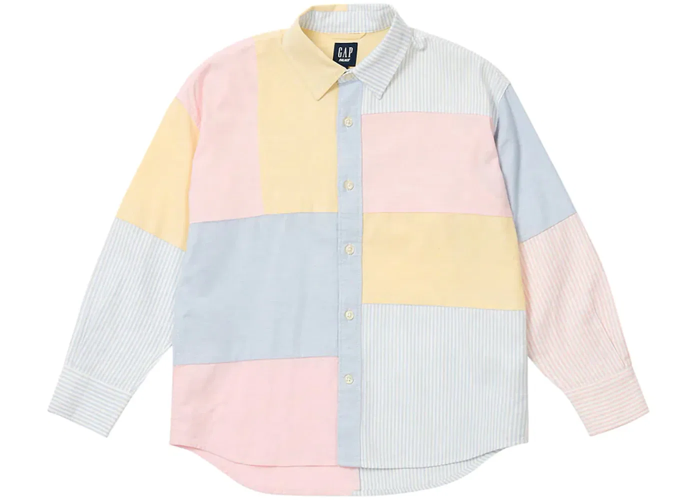 Детская рубашка Oxford с принтом Palace x Gap Kids Shoulder Drop Oxford Shirt, мультиколор — фото 2