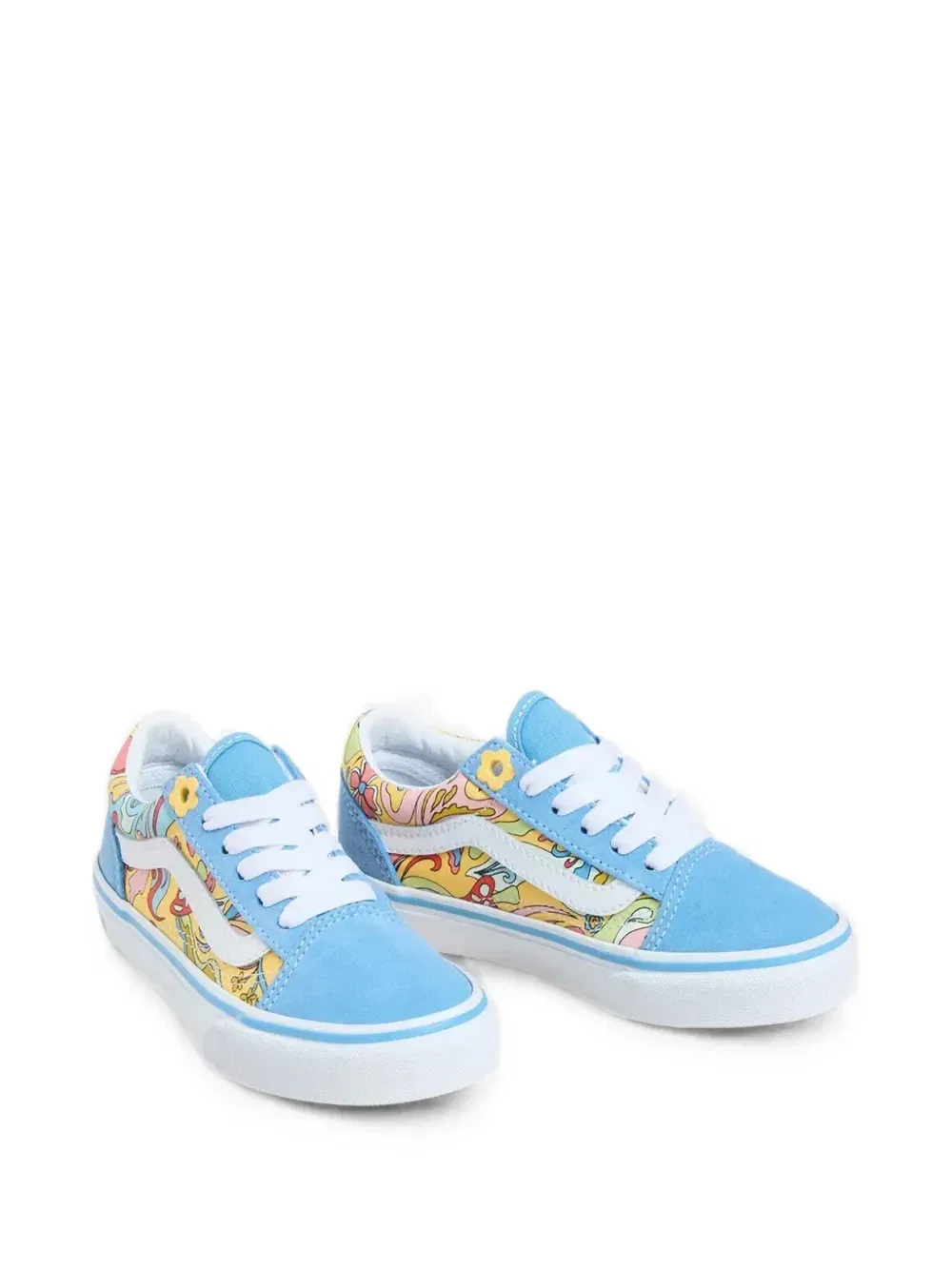 Кеды Old Skool с графическим принтом Vans Kids, синий