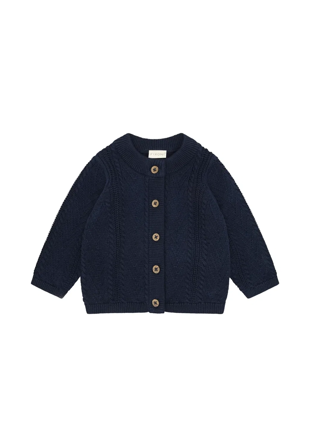 Вязаный кардиган унисекс - кардиган Fixoni, Navy Blazer