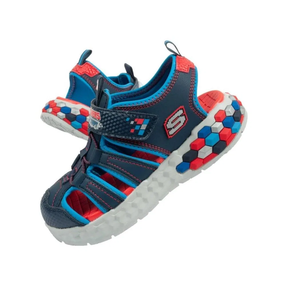 Детские кроссовки для мальчиков с платформой Skechers Mega-Splash 2.0, Blue Red — фото 2