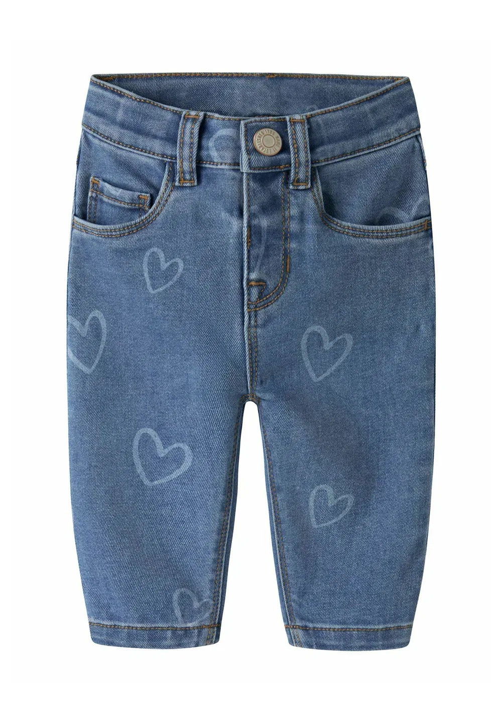 Джинсы в стиле "мамины" - прямые джинсы Name It, Medium Blue Denim