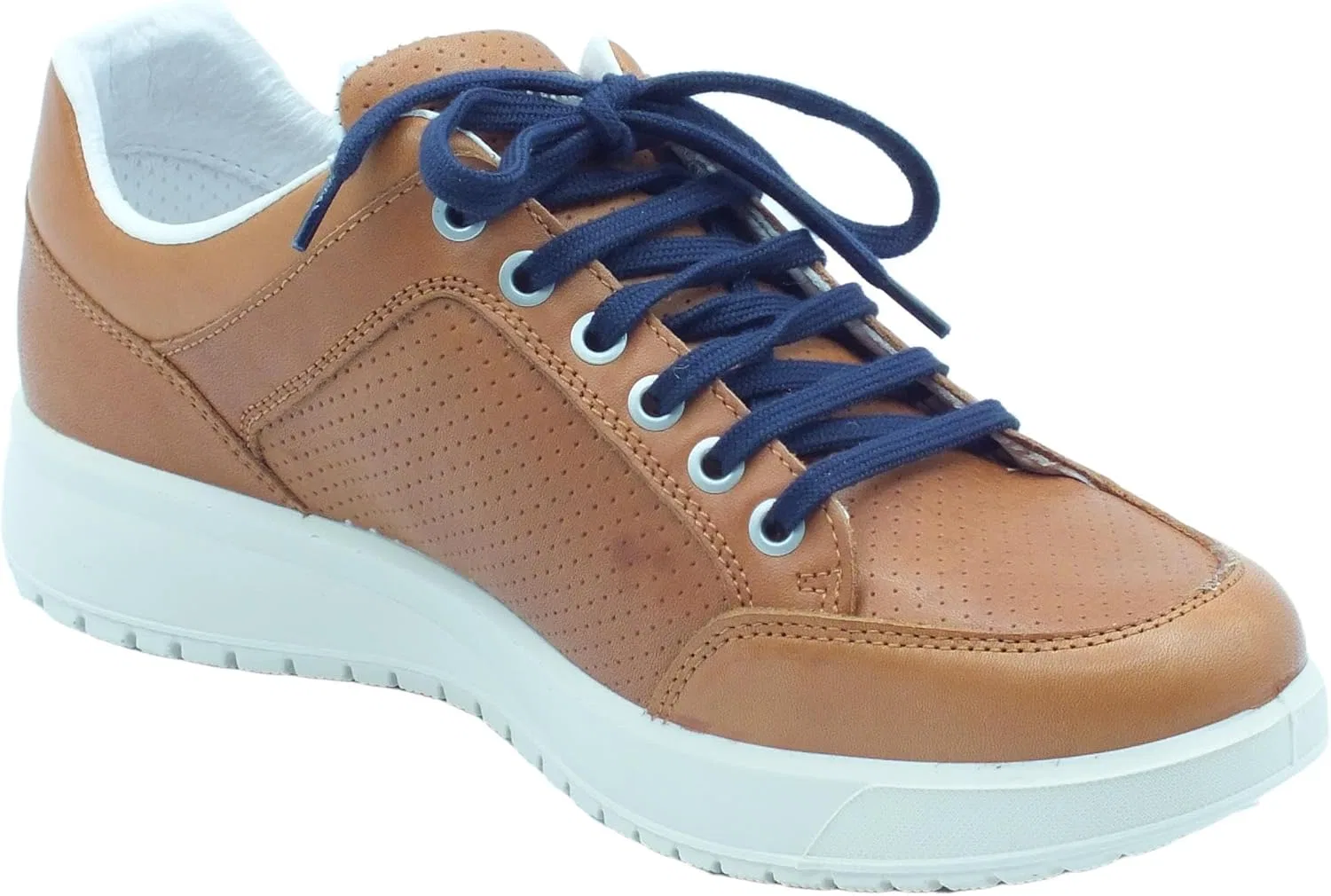 Мужские кожаные туфли Grisport Active 43600eN74 из натуральной кожи коричневого цвета, с антистатическими свойствами — фото 2