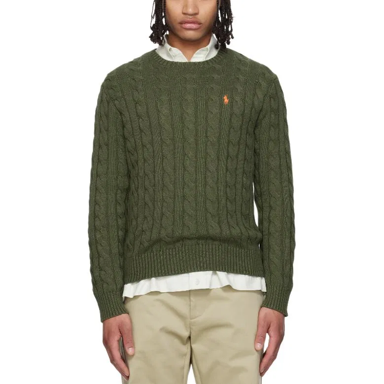 Мужской джемпер хлопковый Polo Ralph Lauren, Green