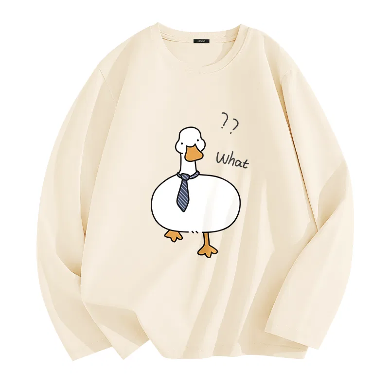 Футболка детская с принтом MINISO, Khaki (Duck Style Work) — фото 3