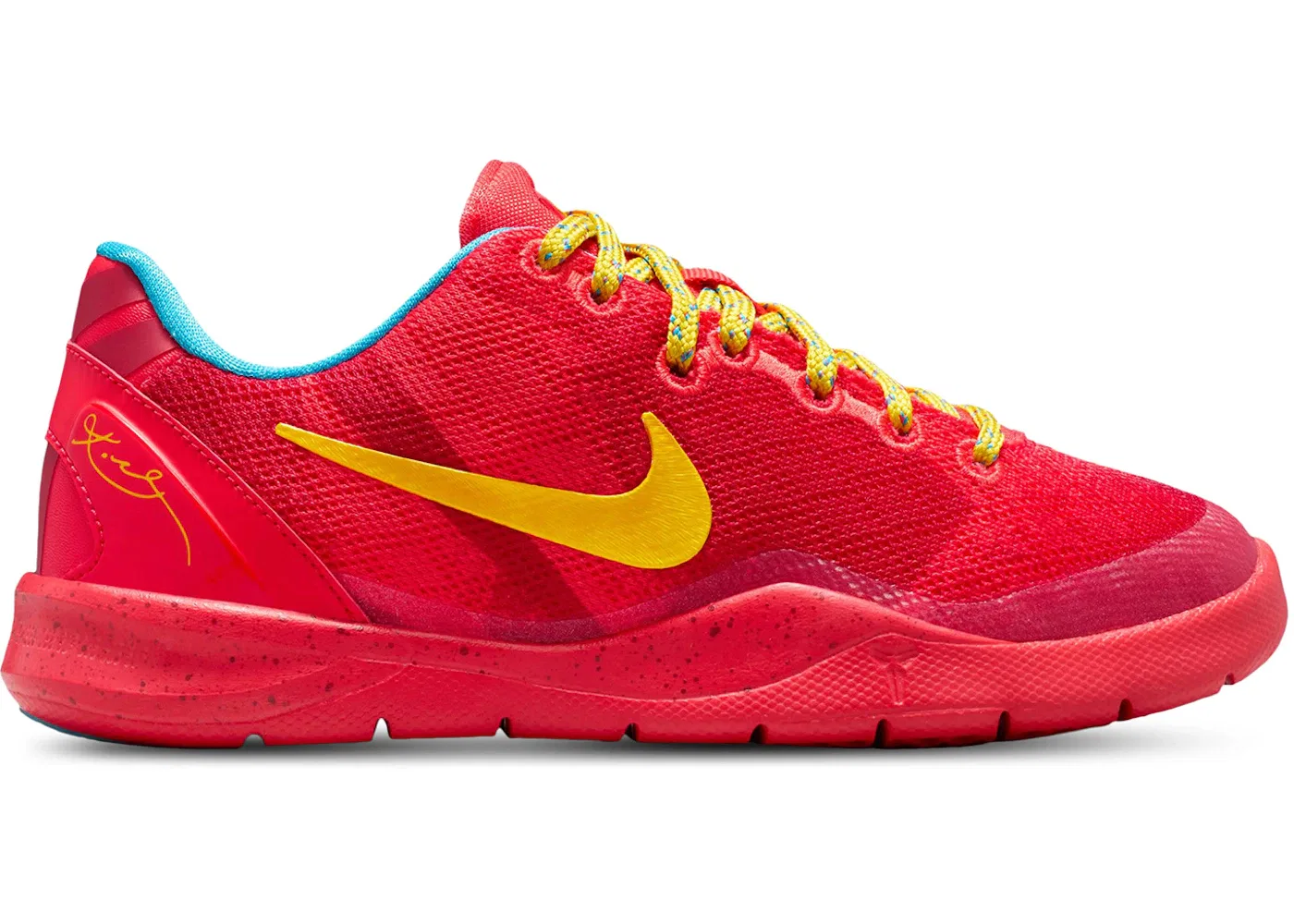 Детские кроссовки для активного спорта Nike Kobe 8, Light Crimson/Vivid Blue/Bright Citron