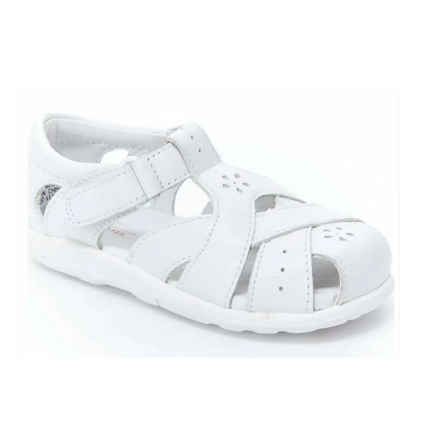 Детские сандалии для девочек с регулируемой застежкой Tulip Sandal Stride Rite, White