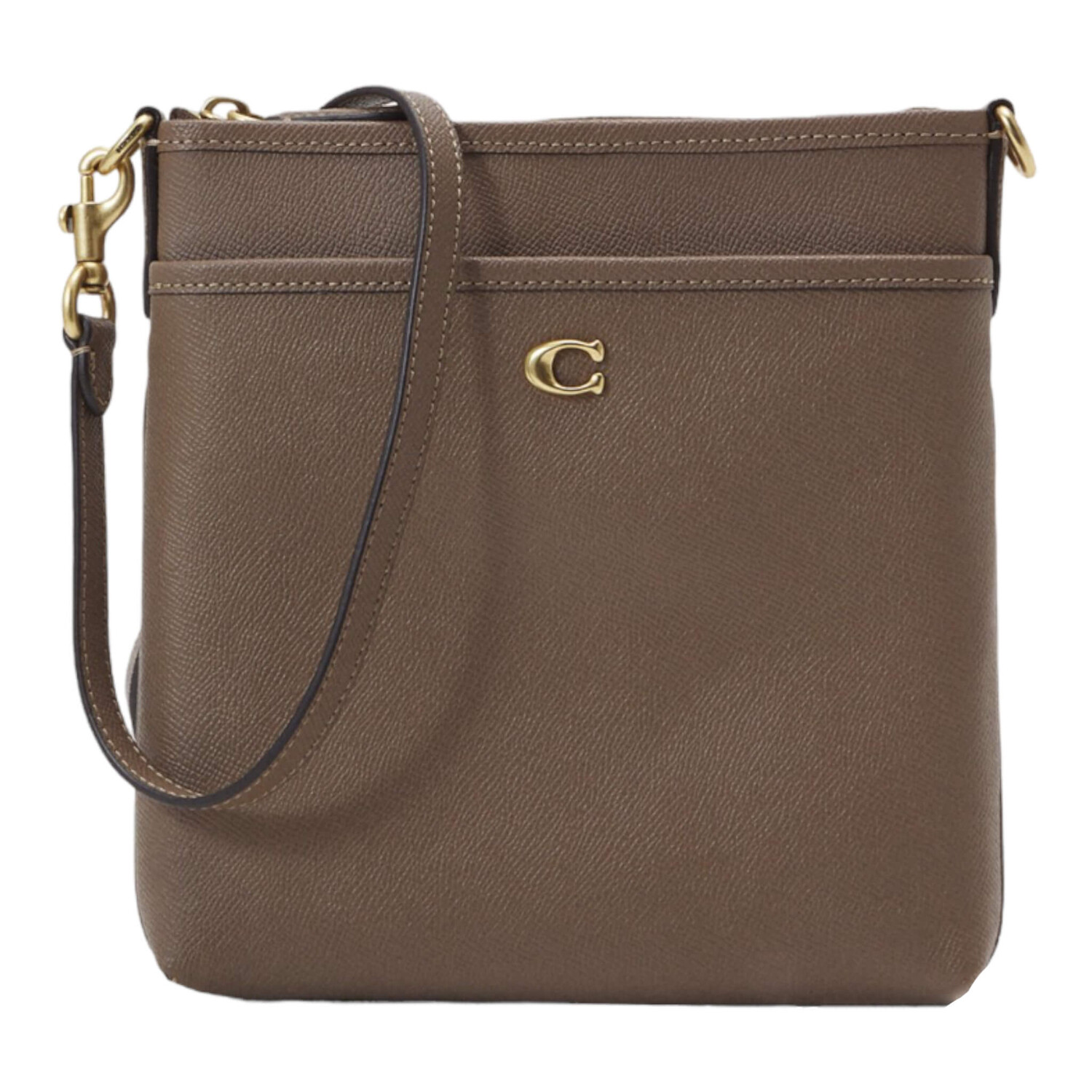 

Сумка Coach Crossgrain Kitt Across Body, коричневый