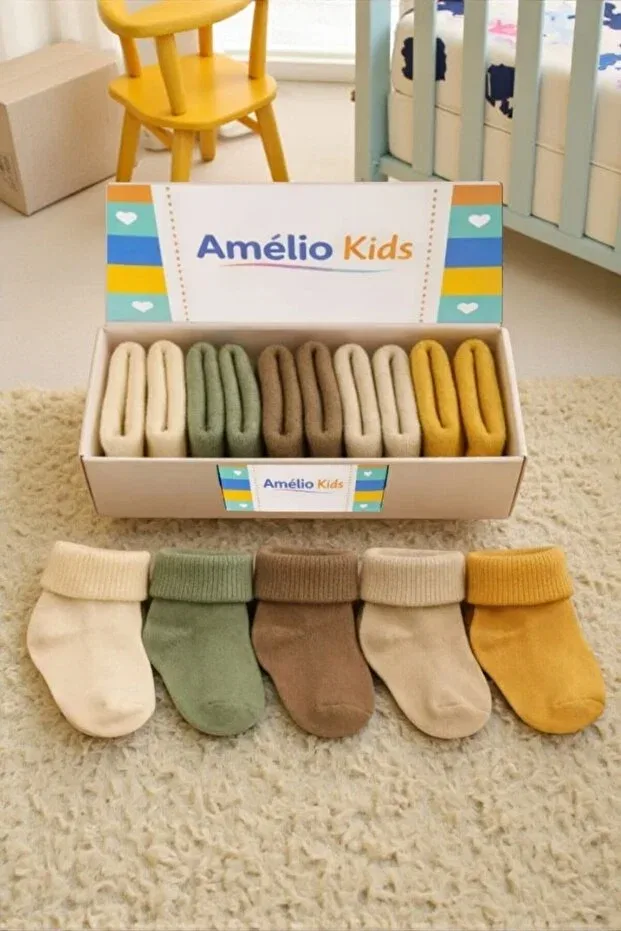 Детские носки хлопковые набор 5 шт Amélio Kids, Multicolor — фото 3