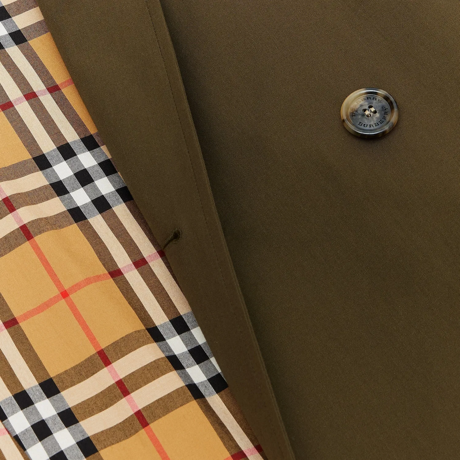 Пальто-тренч свободного кроя The Westminster Heritage Trench Coat Burberry, Dark Military Khaki — фото 3