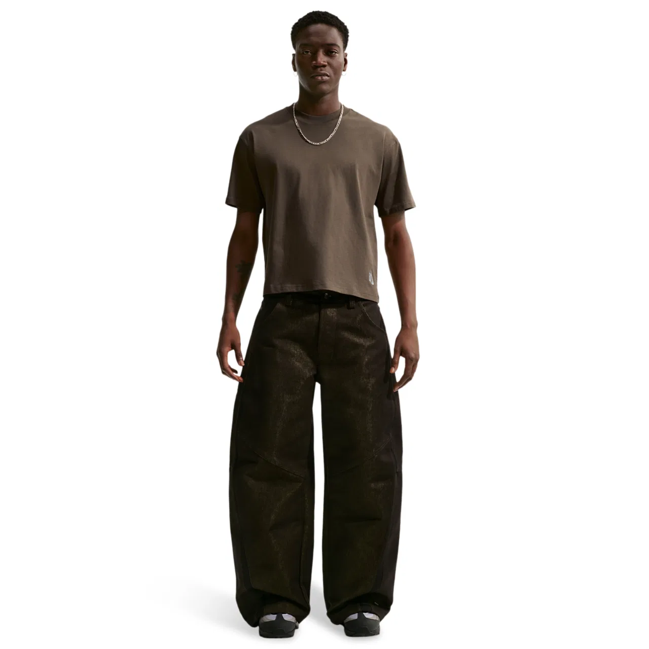 Мужская футболка Boxy Essential Loose Tee Nike, цвет Dark Hazel — фото 4