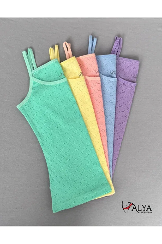 Детское нижнее белье для девочек хлопковое набор 5 шт Basics Alya Underwear, Multi-Color (P15) — фото 3
